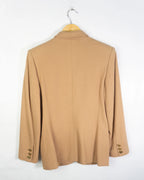 Blazer Burberrys Beige Vintage 90s Mujer — Talla M