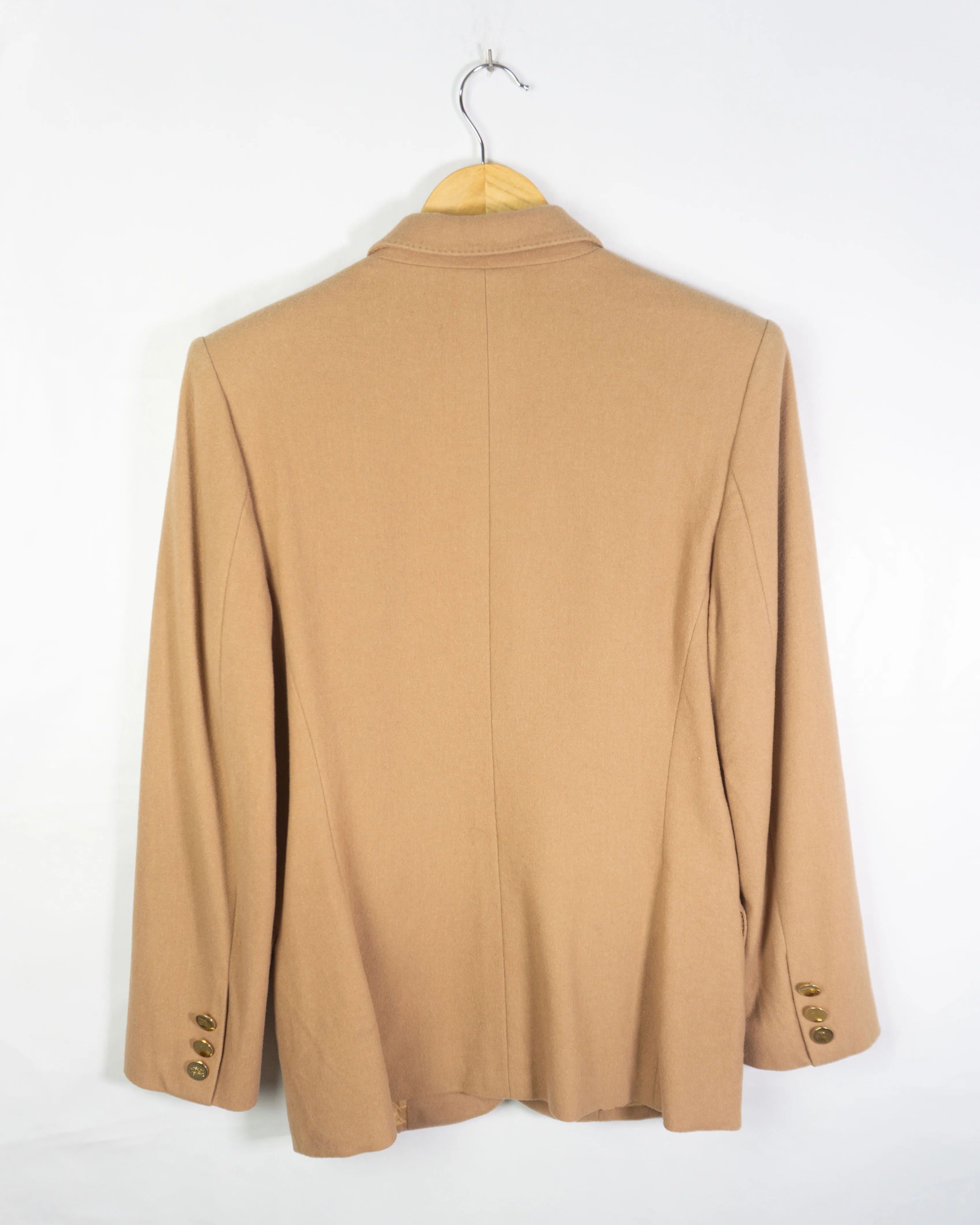 Blazer Burberrys Beige Vintage 90s Mujer — Talla M