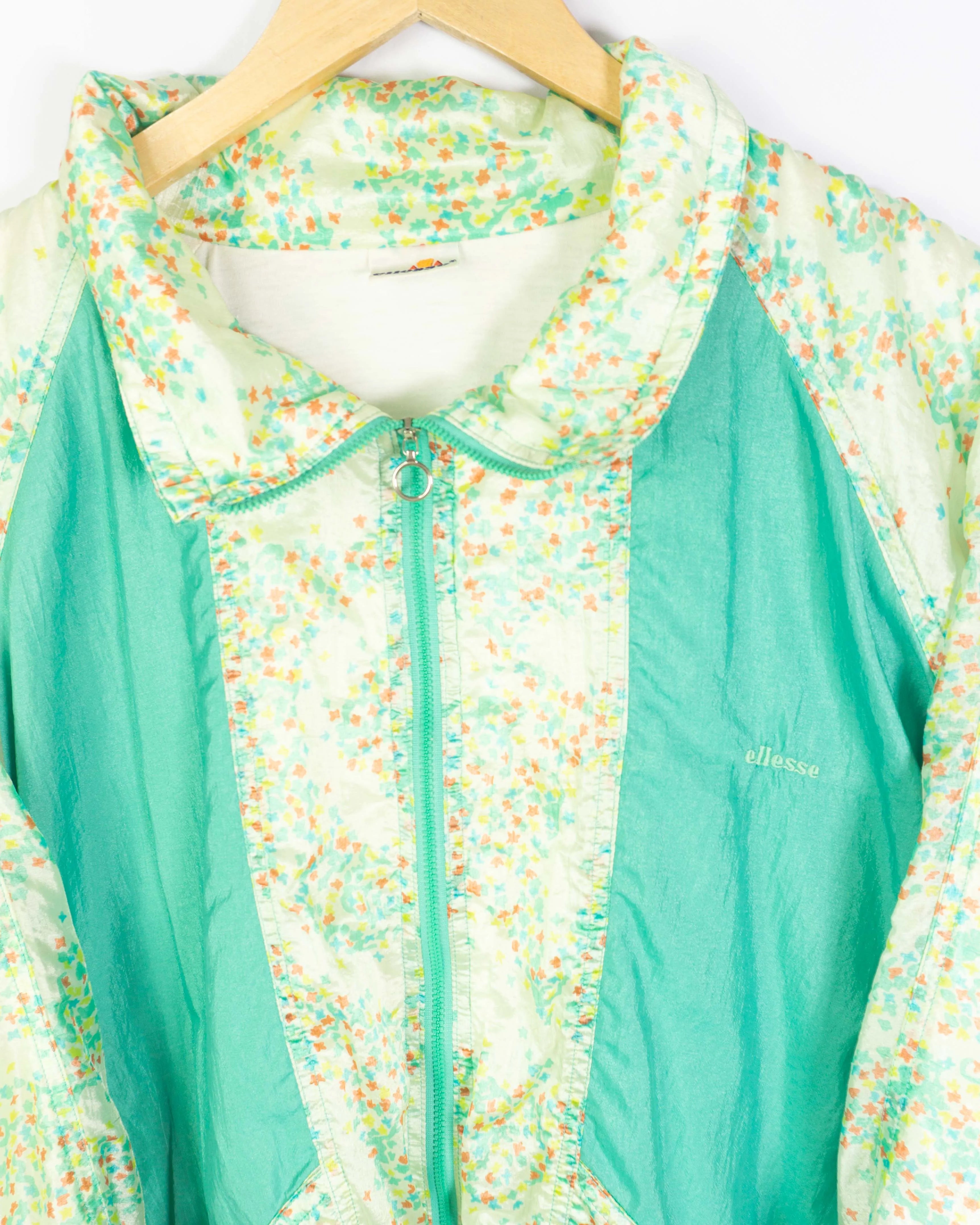 Chaqueta Ellesse Floral Vintage 90s Mujer — Talla L