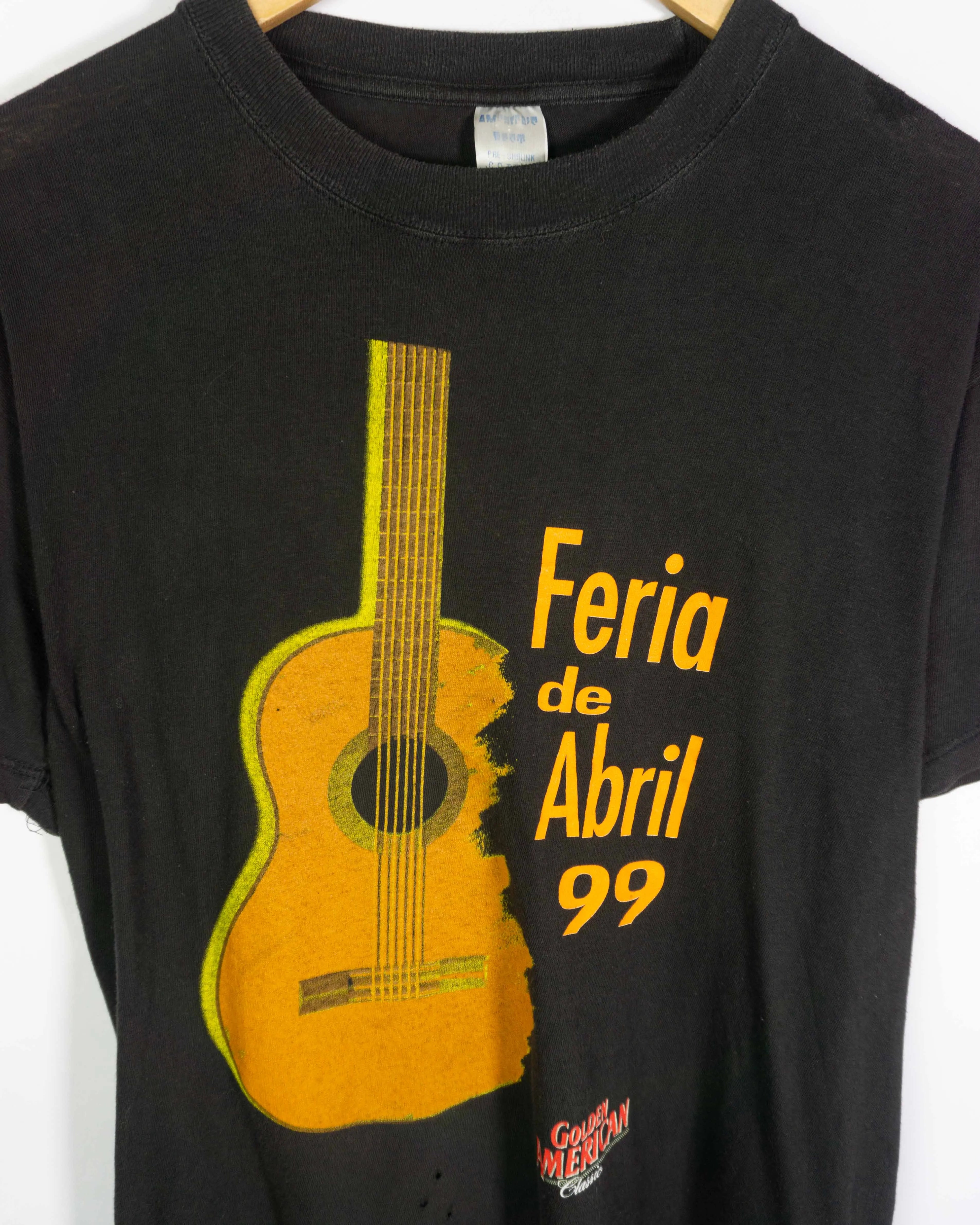 Camiseta Feria de Abril 99 Negra Vintage — Talla M