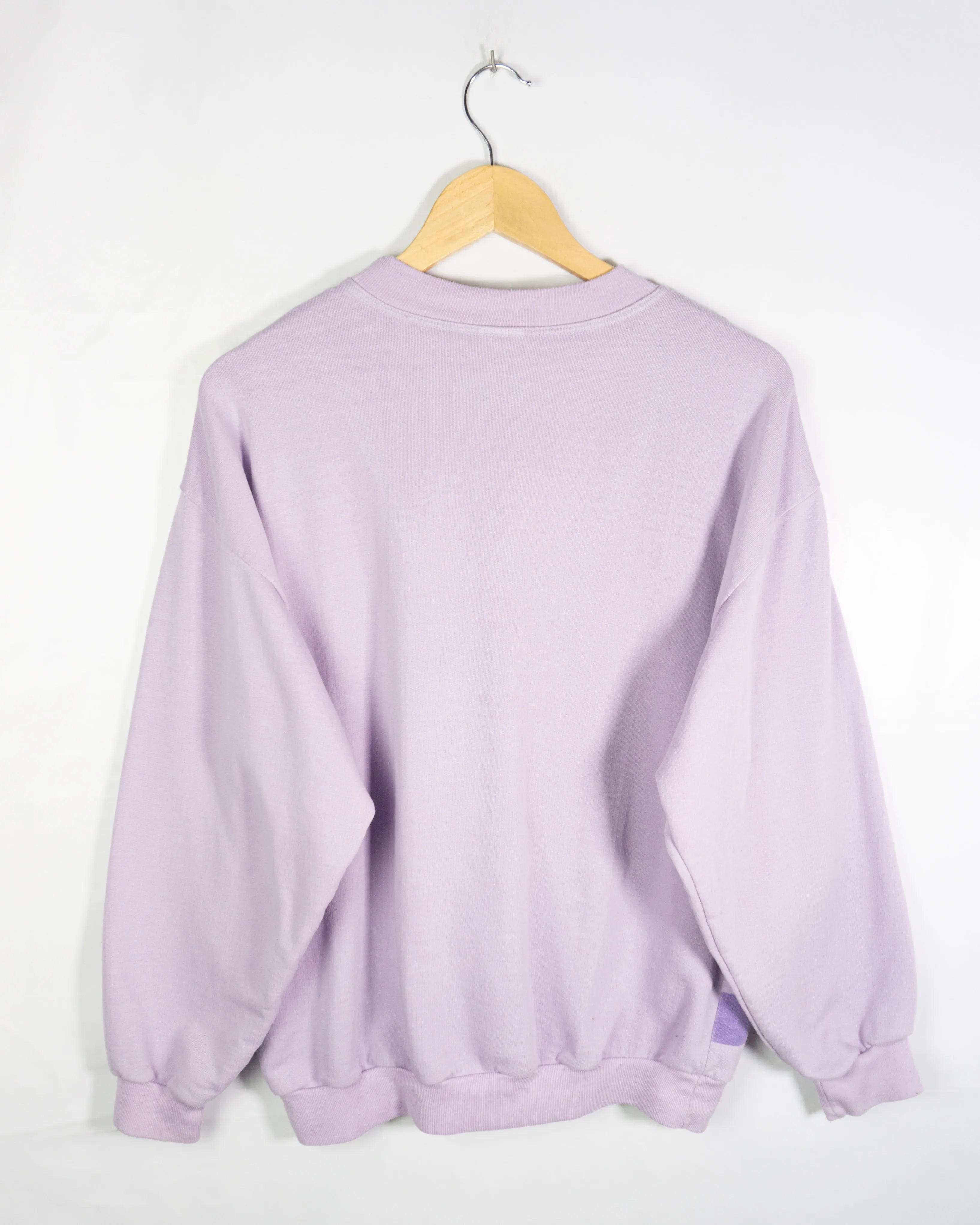 Sudadera Puma Cremallera Lila Vintage 90s — Talla M