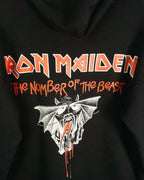 Sudadera Iron Maiden Number Beast Negra Vintage 90s — Talla M