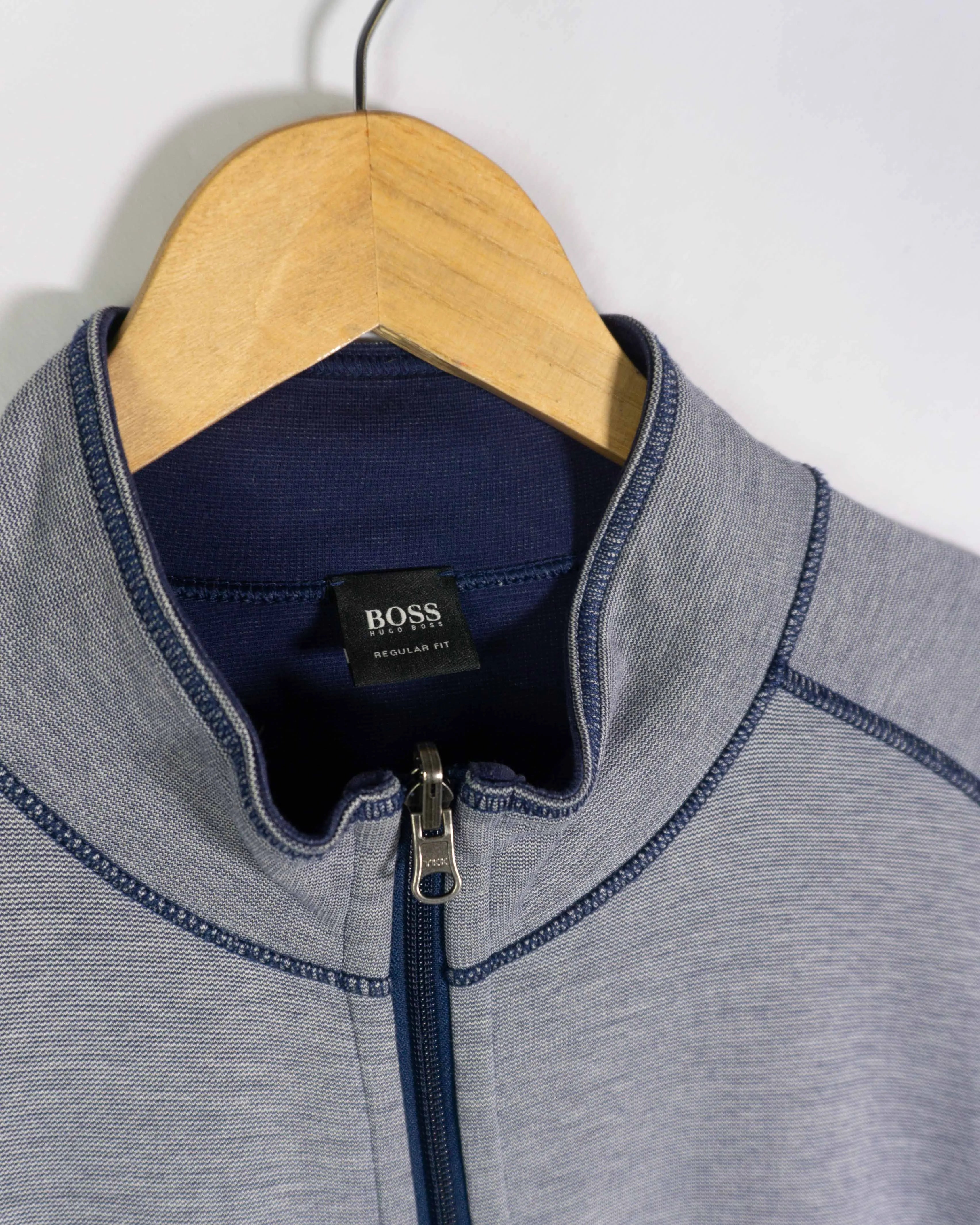 Chaqueta Hugo Boss Gris Azul Marino  — Talla L