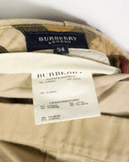 Pantalones Burberry London Beige Vintage 90s — Talla 54