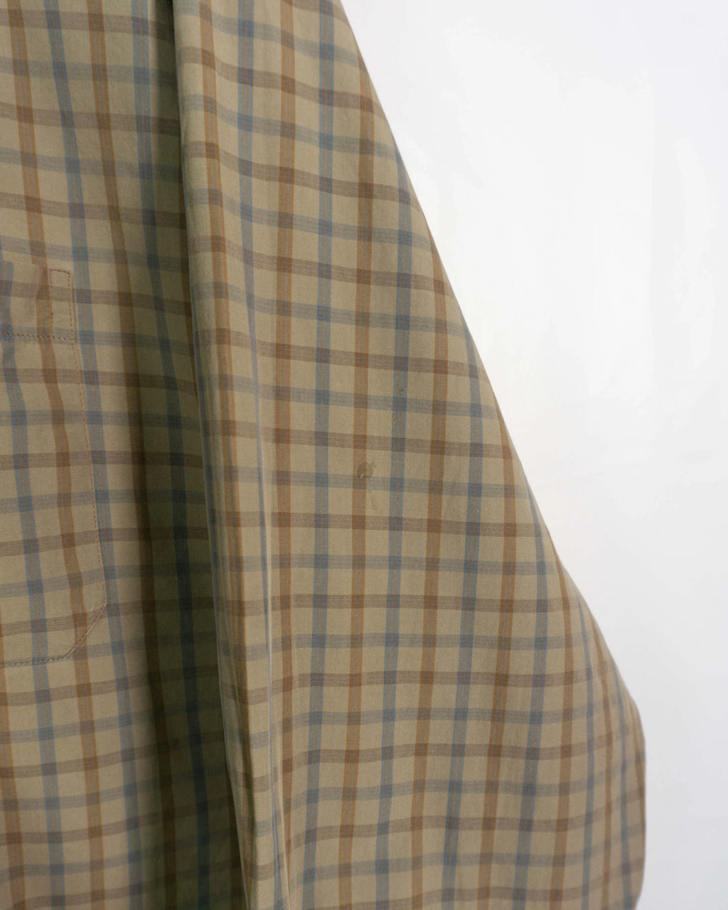 Camisa Lacoste Cuadros Beige Vintage 00s — Talla XL