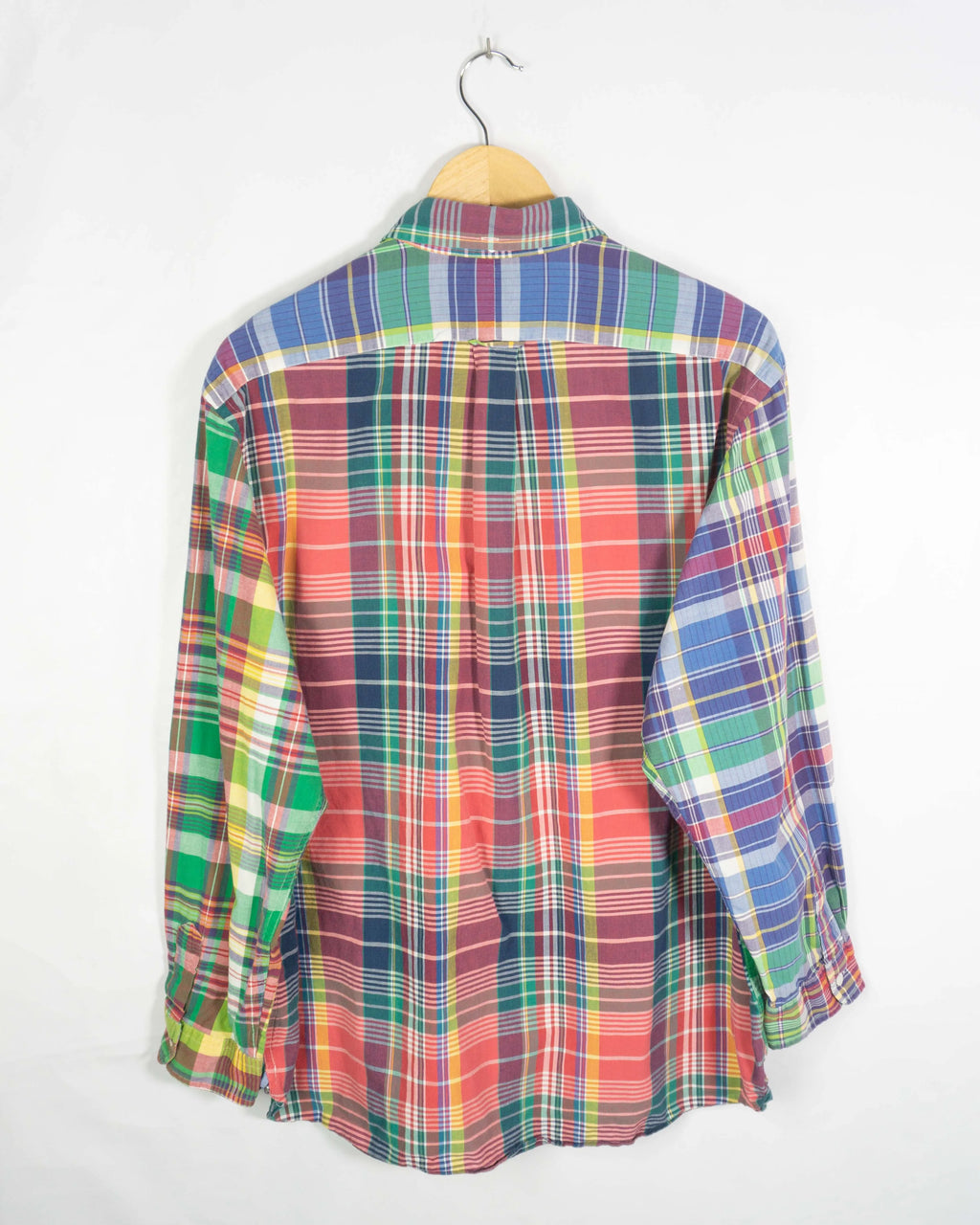 Camisa Polo Ralph Lauren Madras Multicolor 90s — Talla XXL