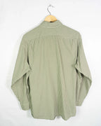 Camisa Lacoste Vichy Verde Vintage 00s — Talla L