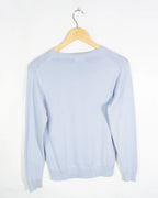 Jersey Ralph Lauren Cuello V Azul Celeste Mujer — Talla S