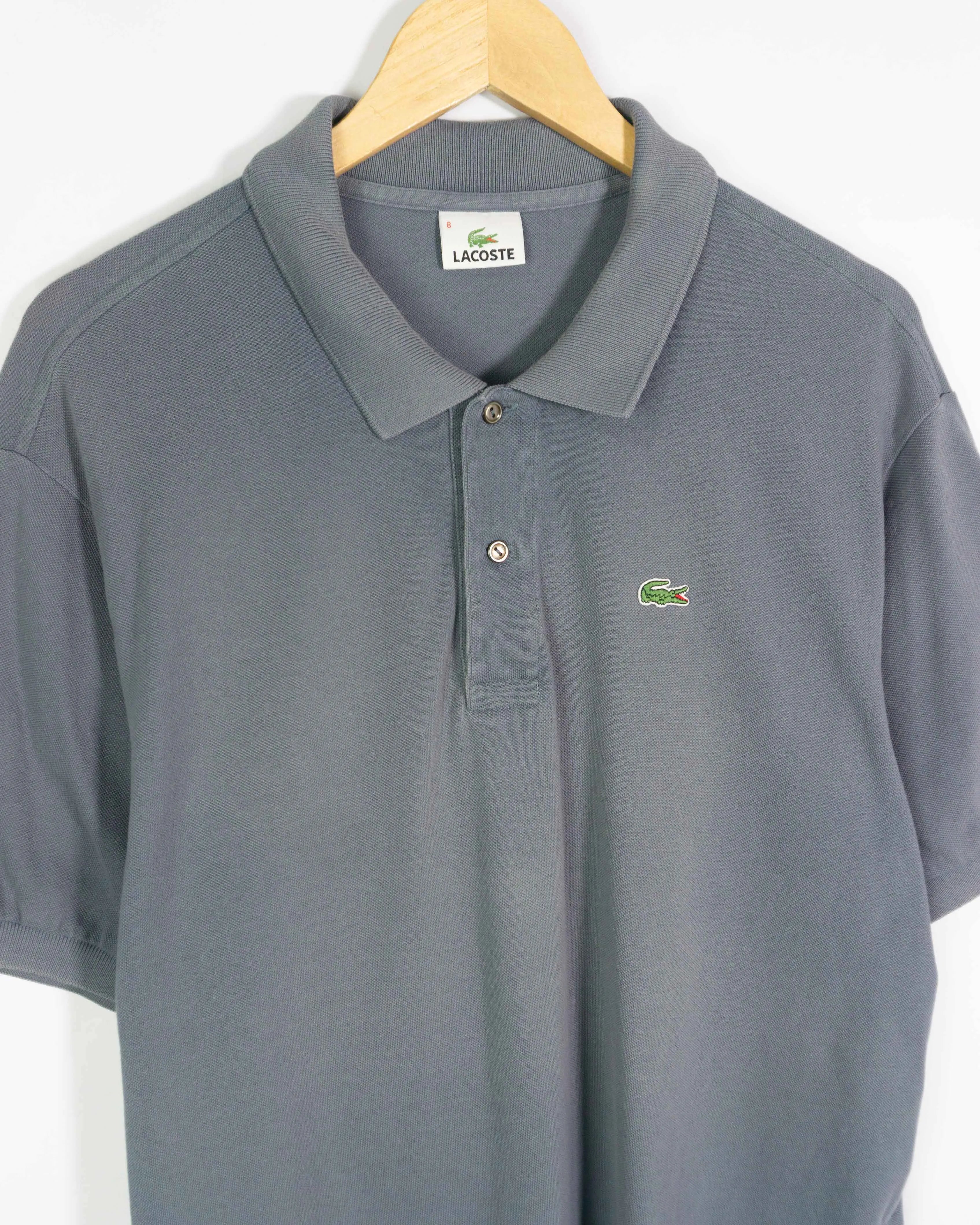 Polo Lacoste Gris Vintage 00s — Talla 2XL