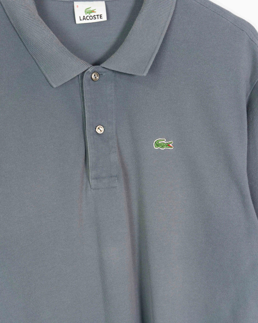 Polo Lacoste Gris Vintage 00s — Talla 2XL