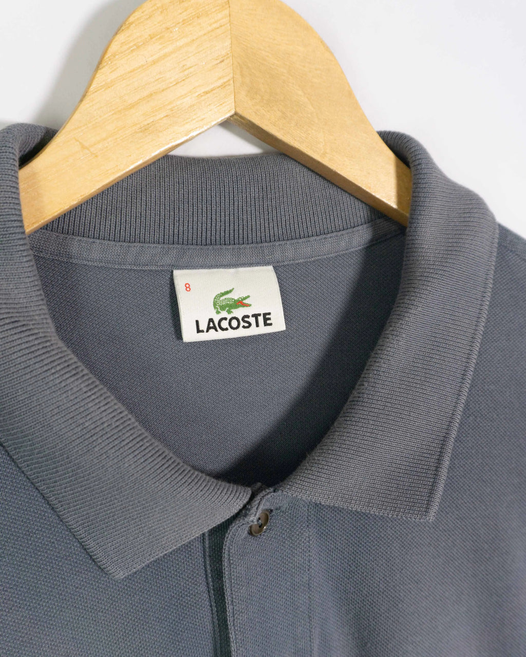 Polo Lacoste Gris Vintage 00s — Talla 2XL