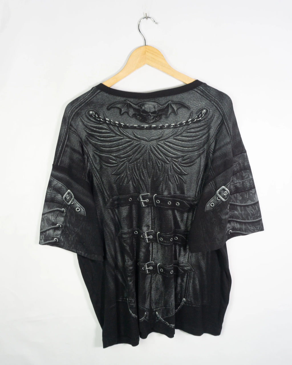 Camiseta Spiral Direct Gótica Negra — Talla 3XL