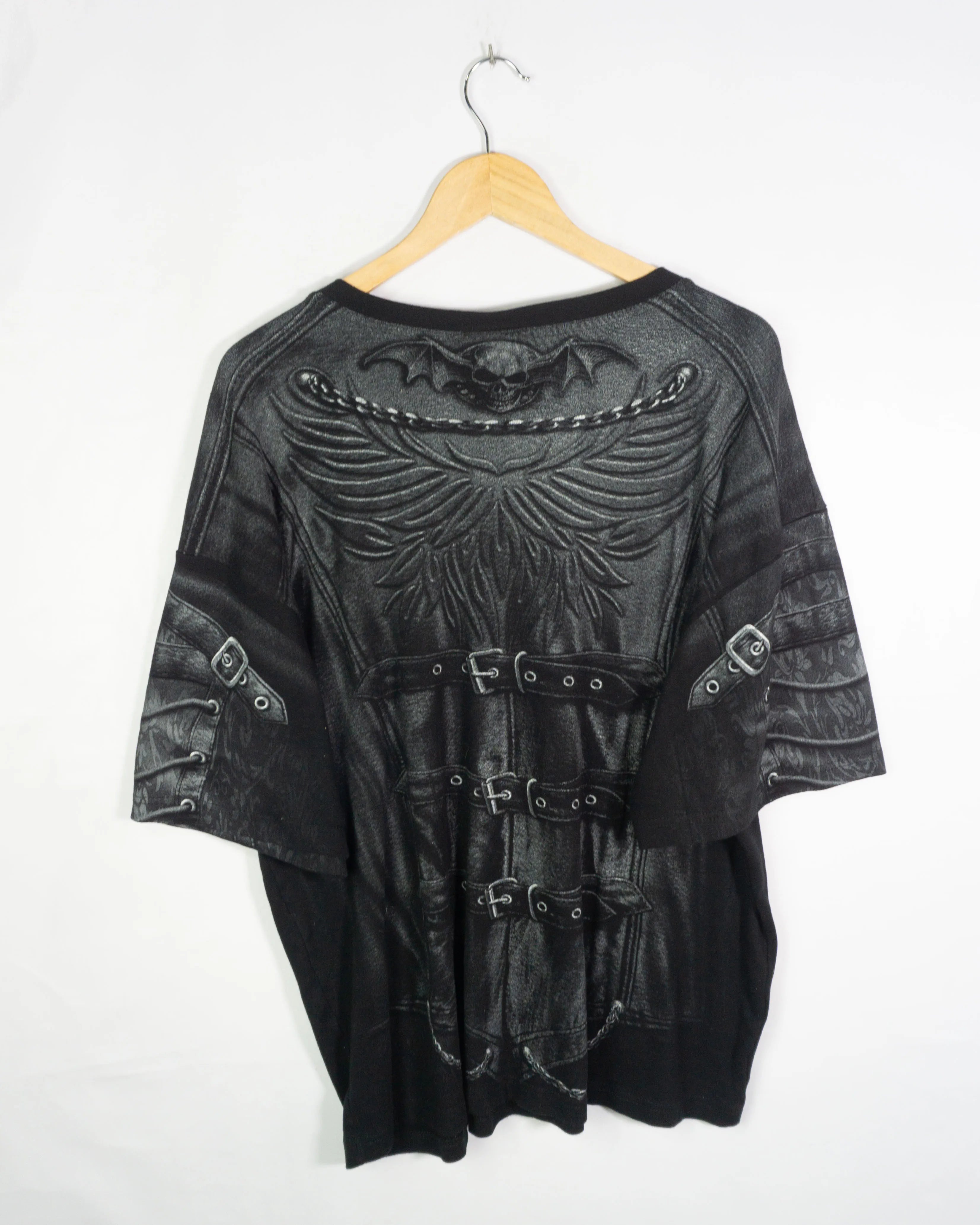 Camiseta Spiral Direct Gótica Negra — Talla 3XL