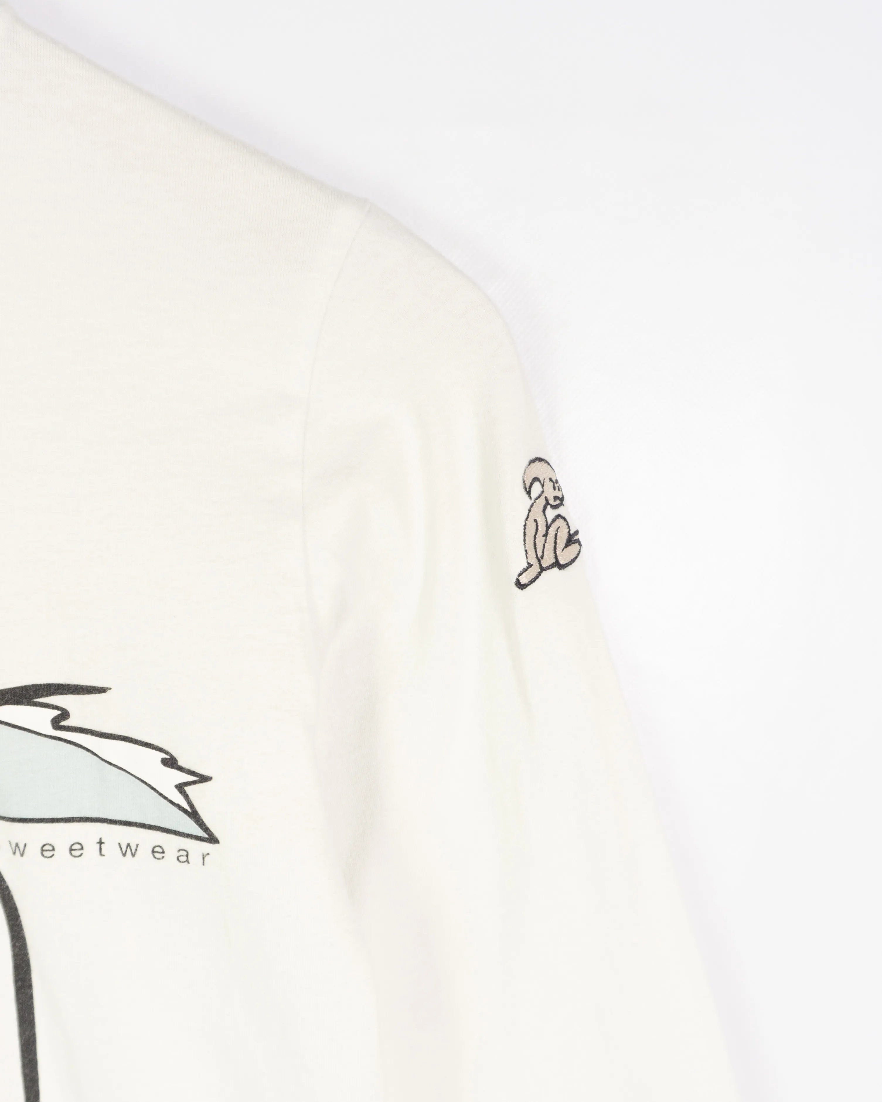 Camiseta El Niño Manga Larga Blanca Vintage 00s Mujer — Talla S