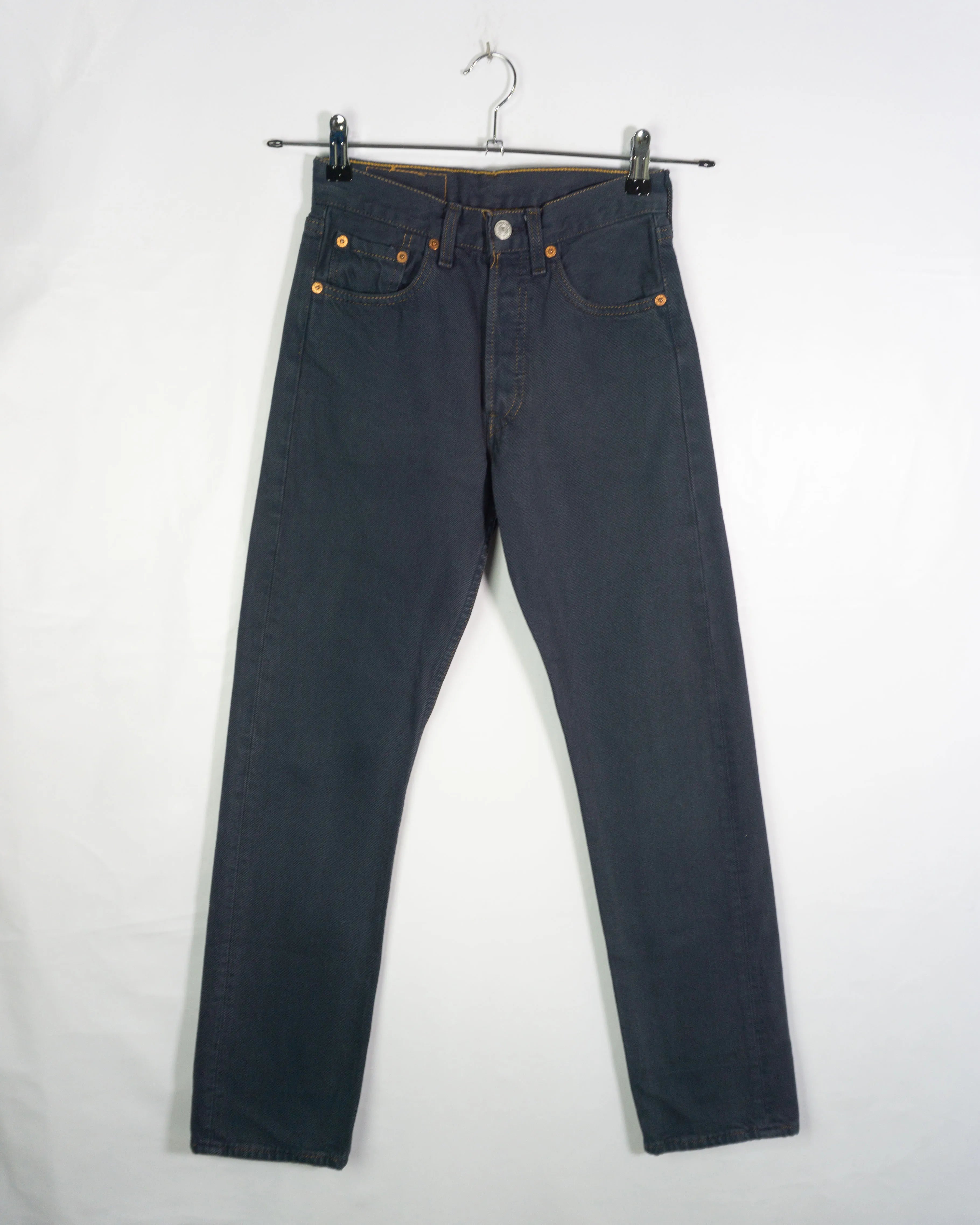 Jeans Levi's 501 Azul Oscuro Vintage — Talla W26