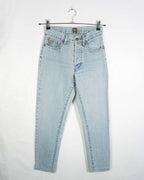 Jeans Lois Denim Claro Tiro Alto Vintage 90s — Talla 37