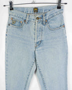 Jeans Lois Denim Claro Tiro Alto Vintage 90s — Talla 37