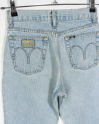 Jeans Lois Denim Claro Tiro Alto Vintage 90s — Talla 37