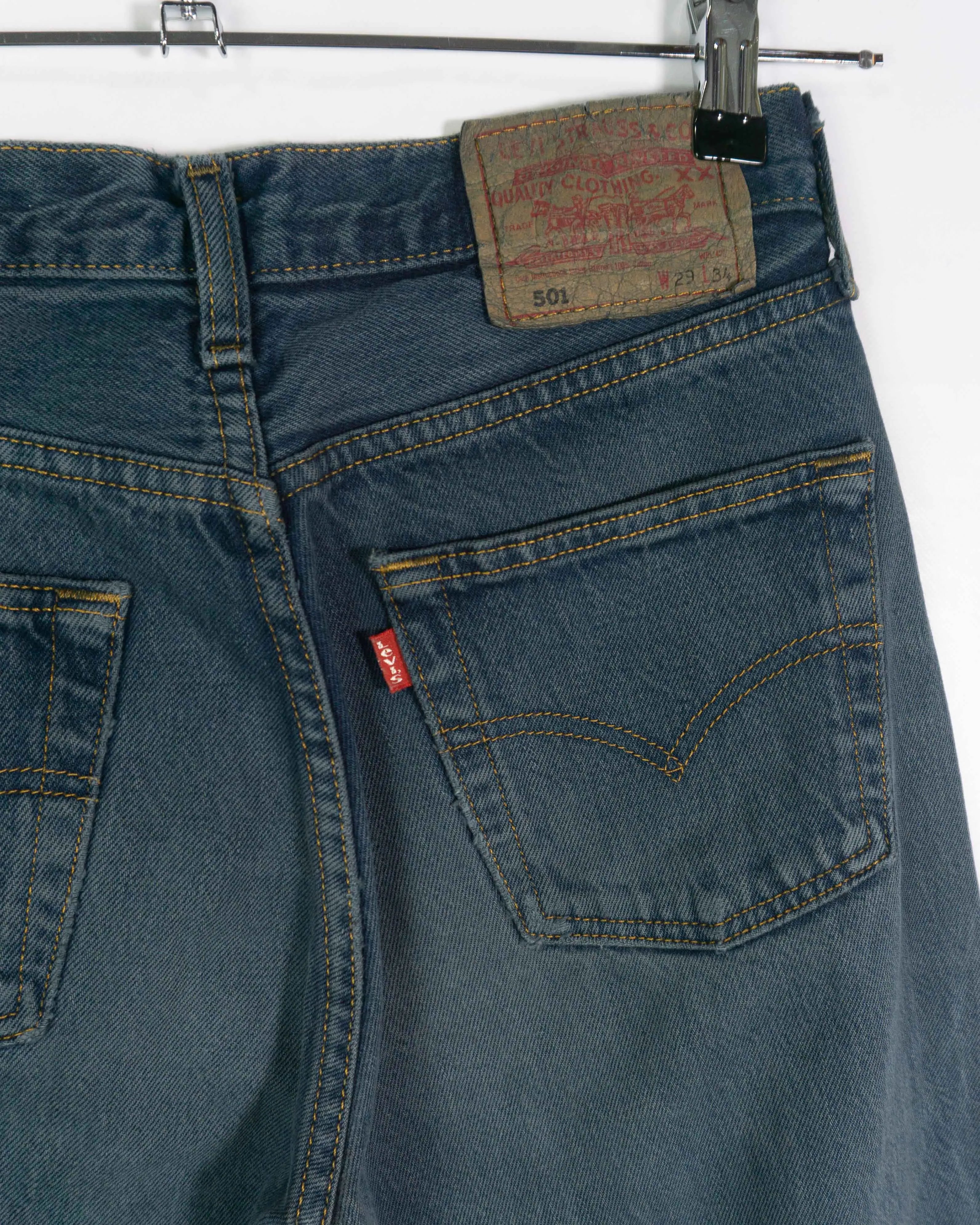 Jeans Levi's 501 Azul Medio Vintage — Talla W29