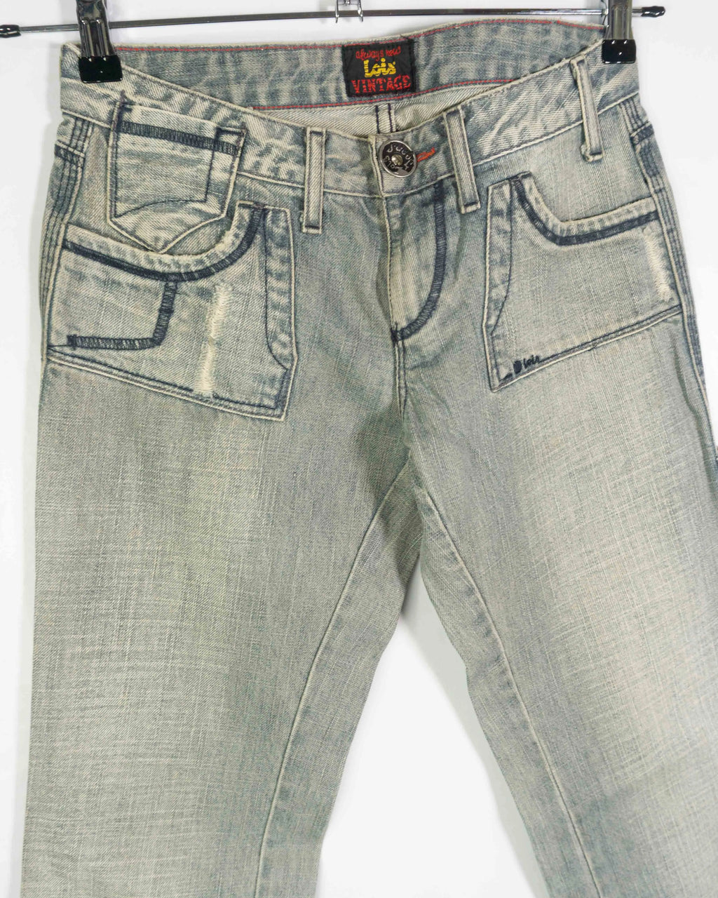Jeans Lois Vintage Denim Gris Lavado 00s — Talla 34