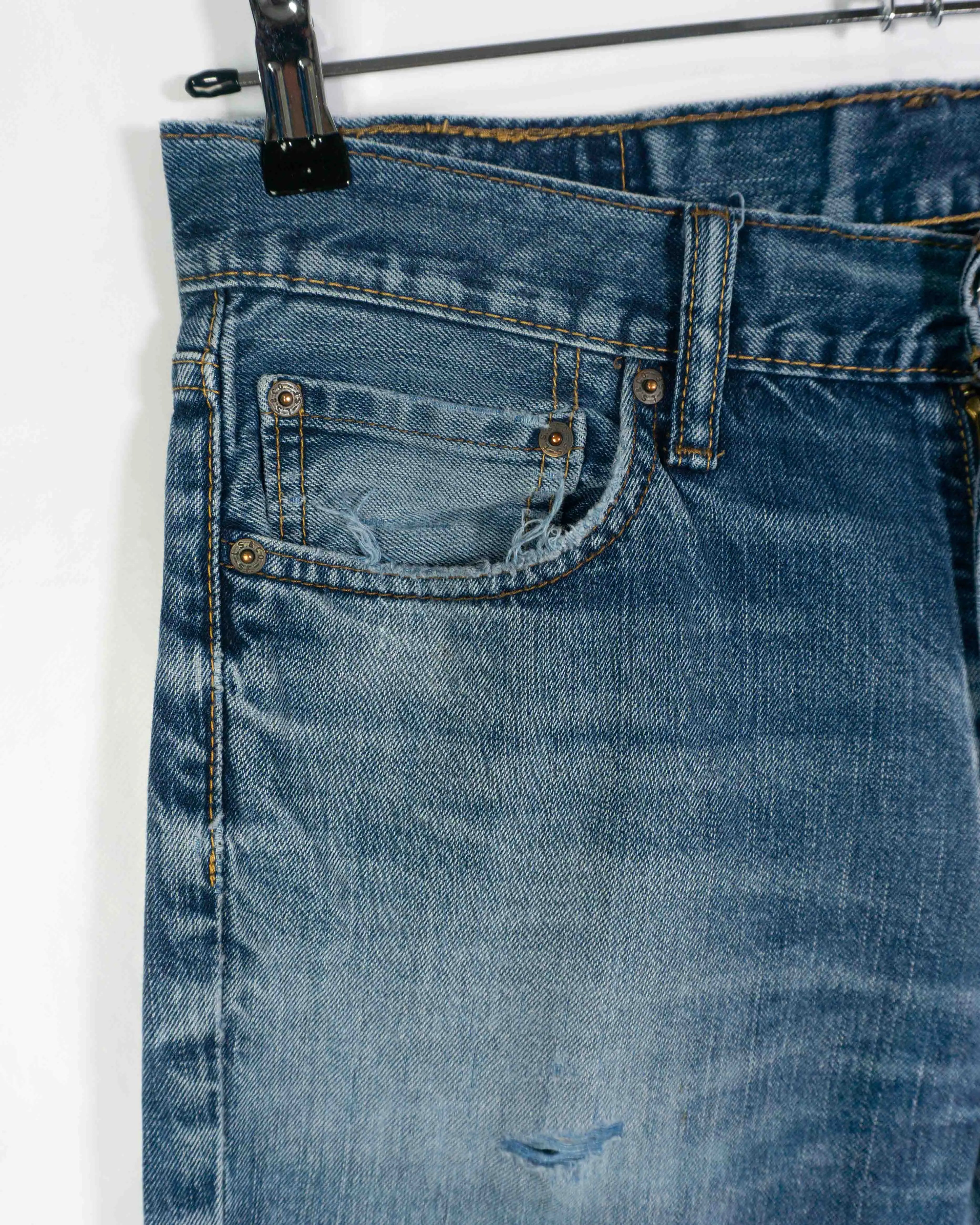 Jeans Levi's 511 Slim Azul Lavado — Talla W33