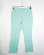 Pantalón Burberry London Denim Turquesa — Talla 44