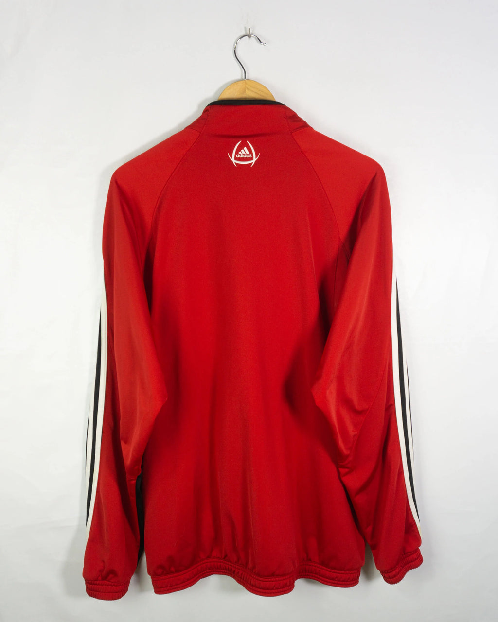Chaqueta Adidas Roja 3 Bandas Vintage 00s — Talla XL