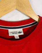 Sudadera Lacoste Sport Roja — Talla XS