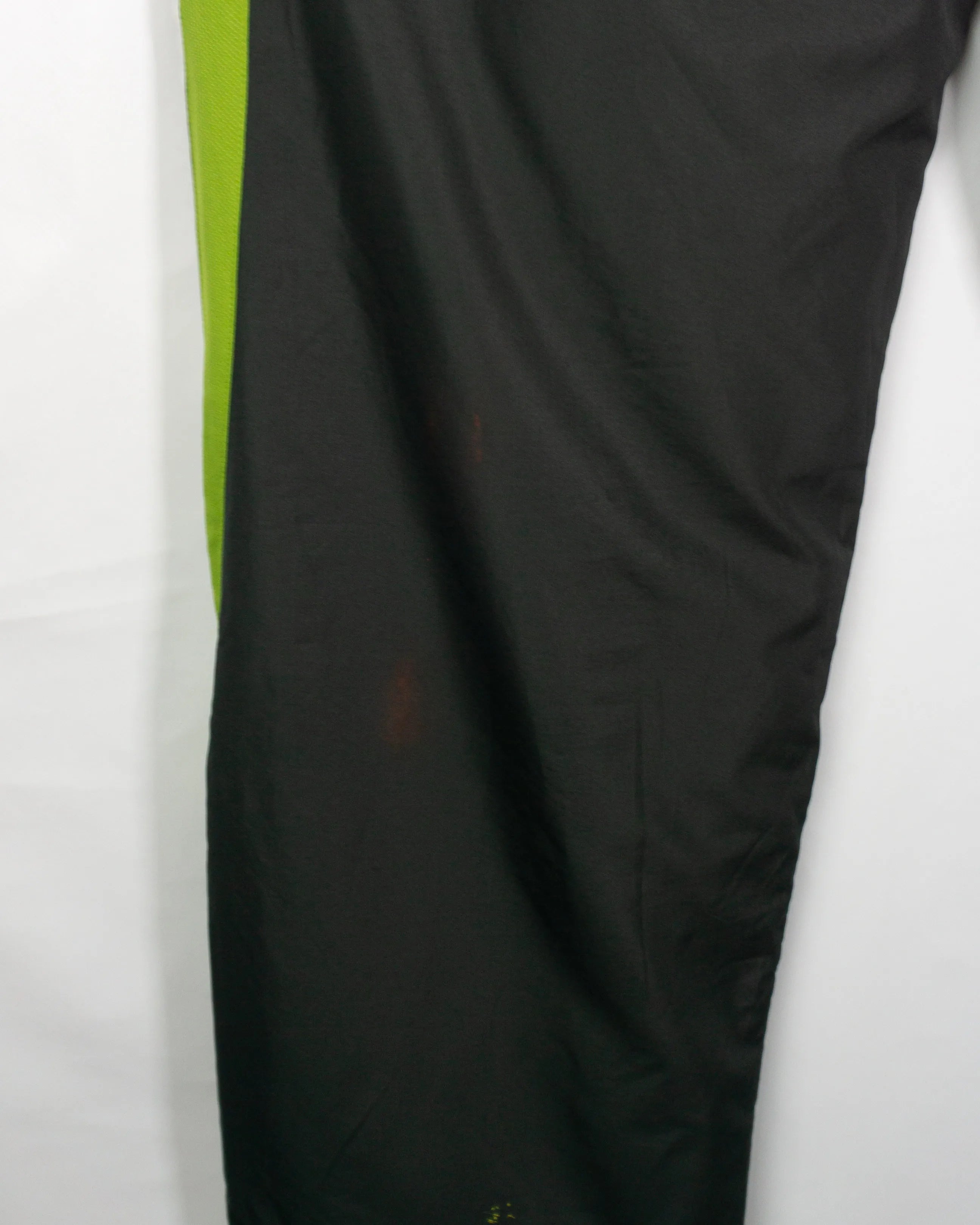 Pantalón Adidas Negro Verde Lima Vintage 00s — Talla L