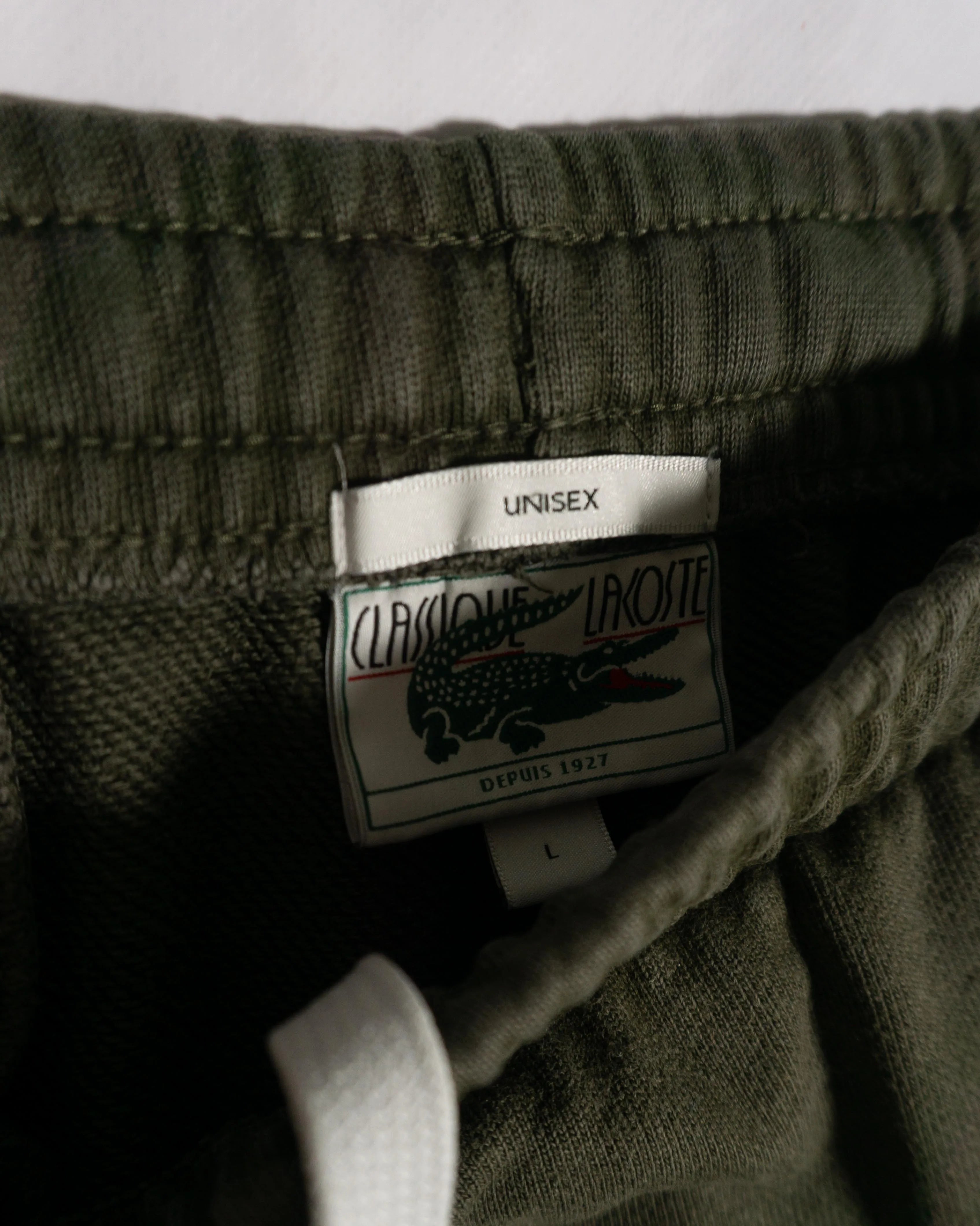 Pantalón Lacoste Jogger Verde Oliva — Talla L