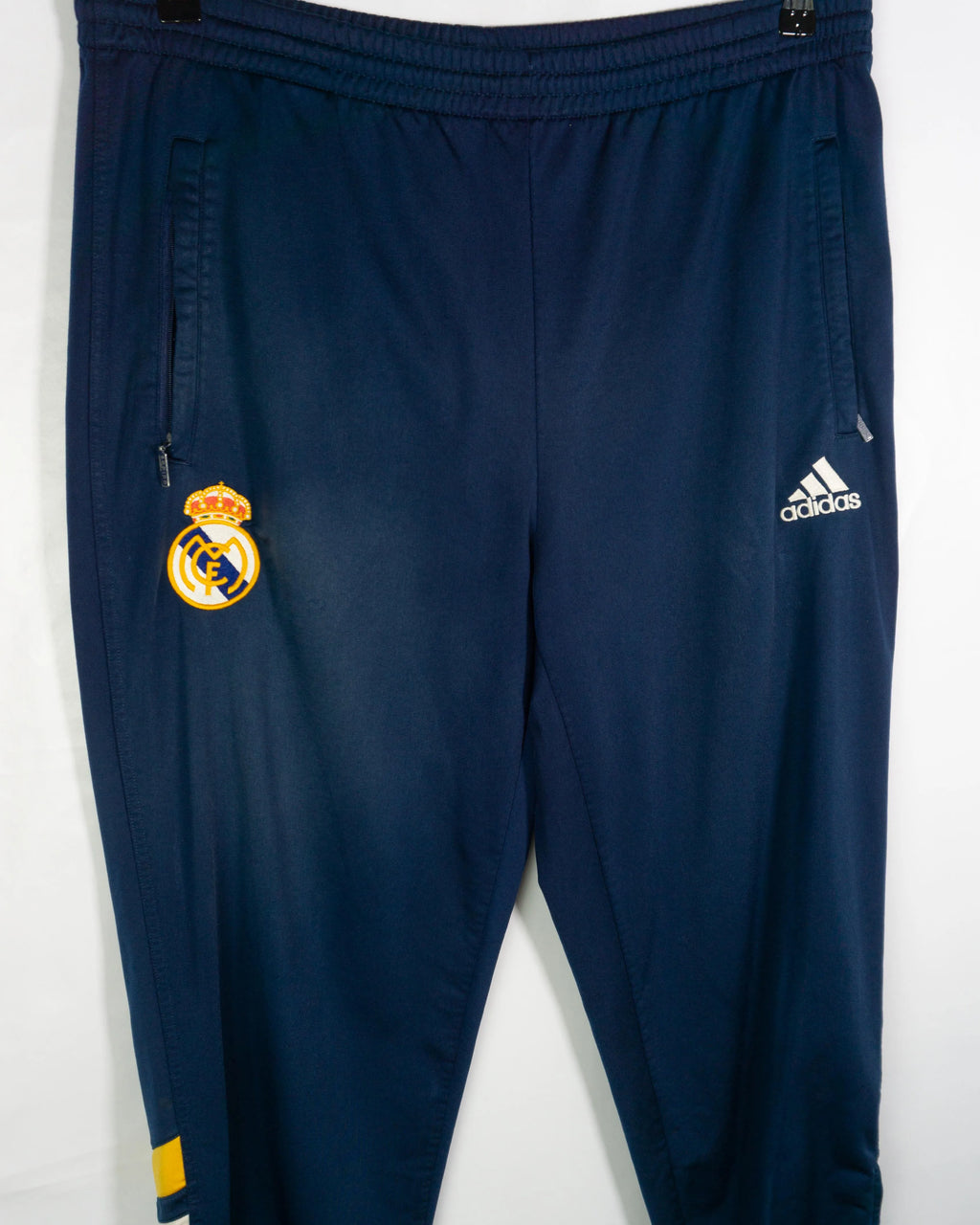 Pantalón Adidas Real Madrid Azul Marino Vintage 90s — Talla XL