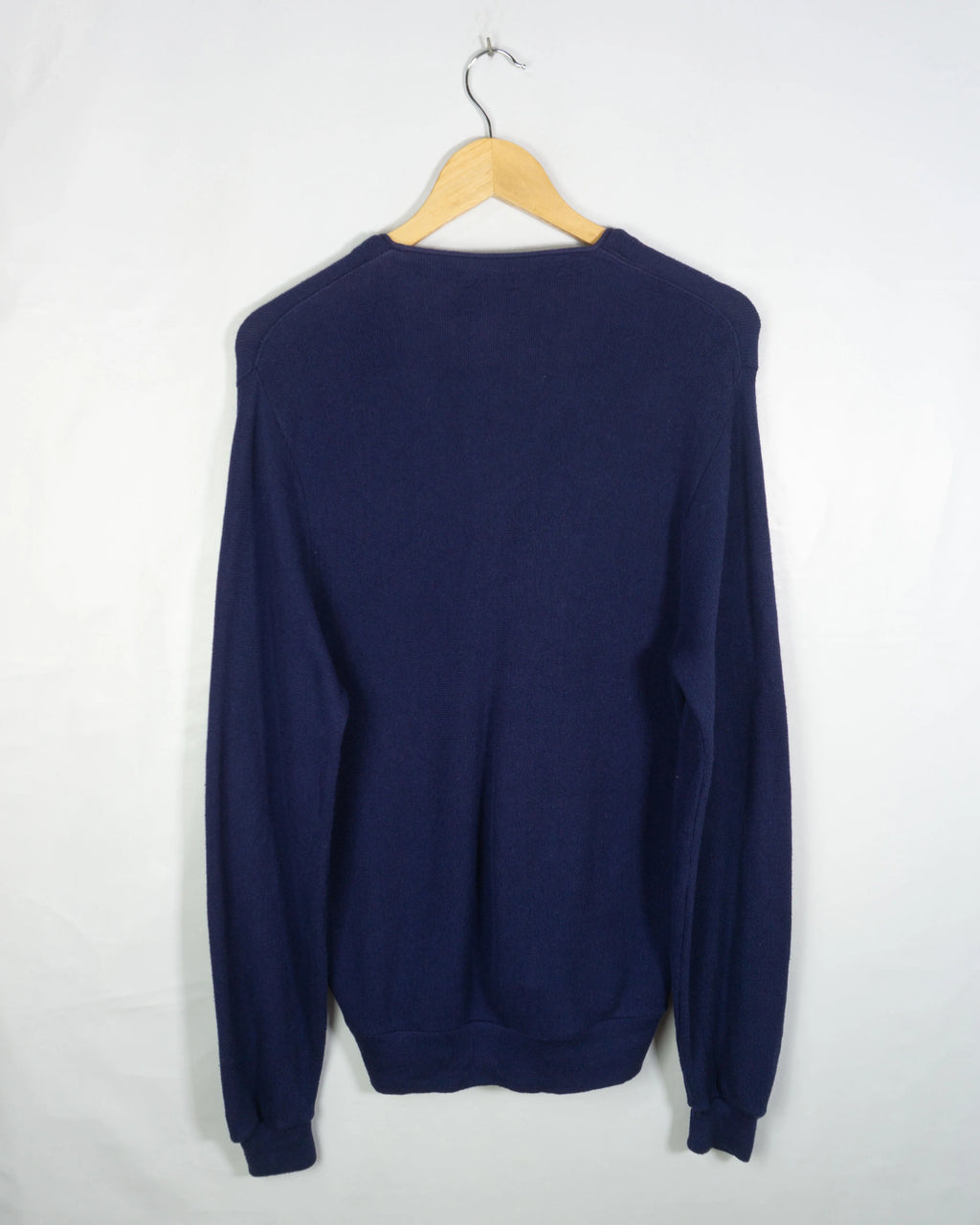 Cárdigan Izod Lacoste Azul Marino Vintage 80s — Talla M