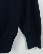Jersey Lacoste Cuello V Azul Marino Punto Fino — Talla L