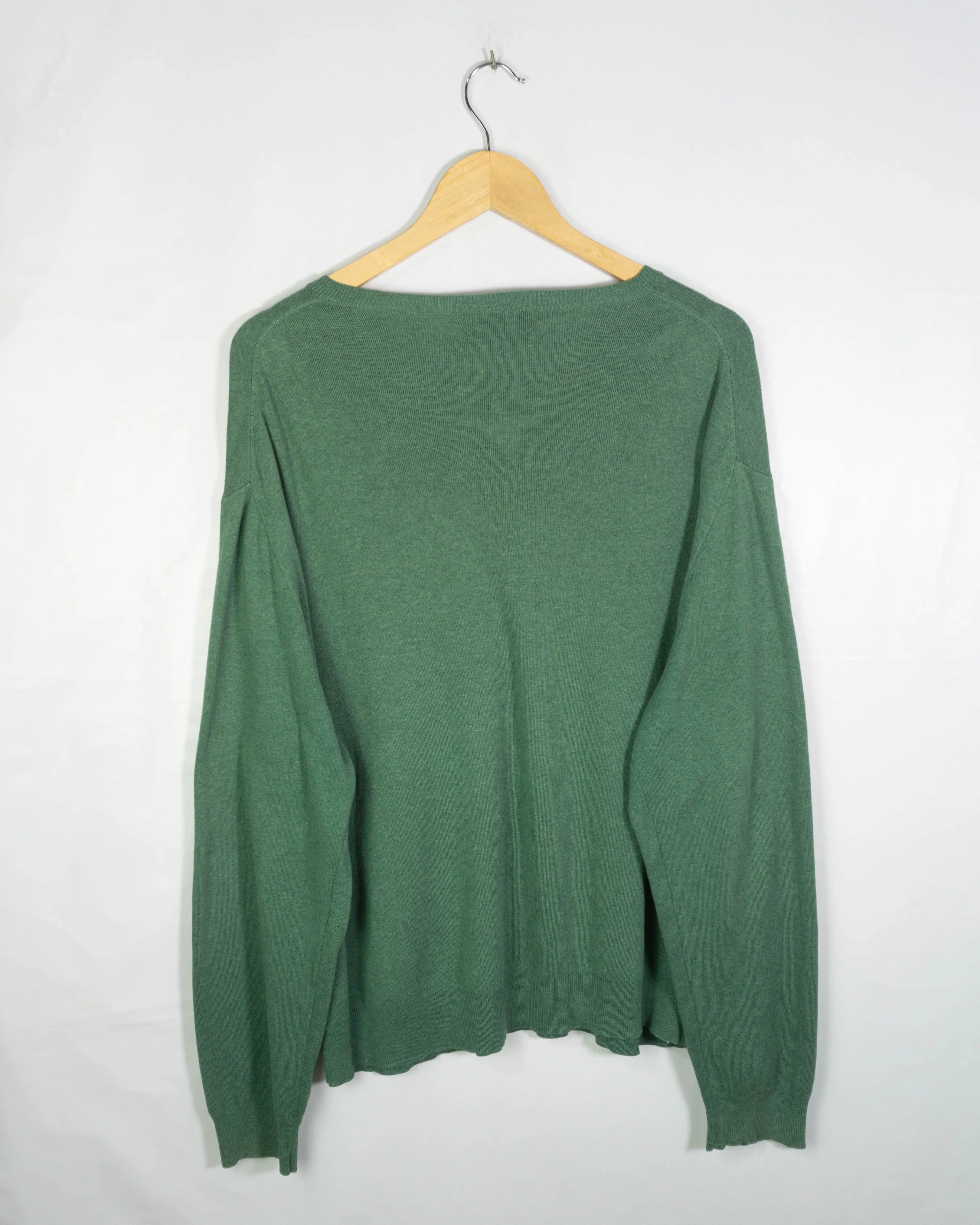 Jersey Polo Ralph Lauren Verde Cuello V — Talla XXL