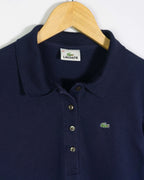Polo Lacoste Manga Larga Azul Marino Mujer — Talla L