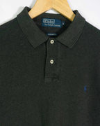 Polo Ralph Lauren Manga Larga Gris Oscuro — Talla S