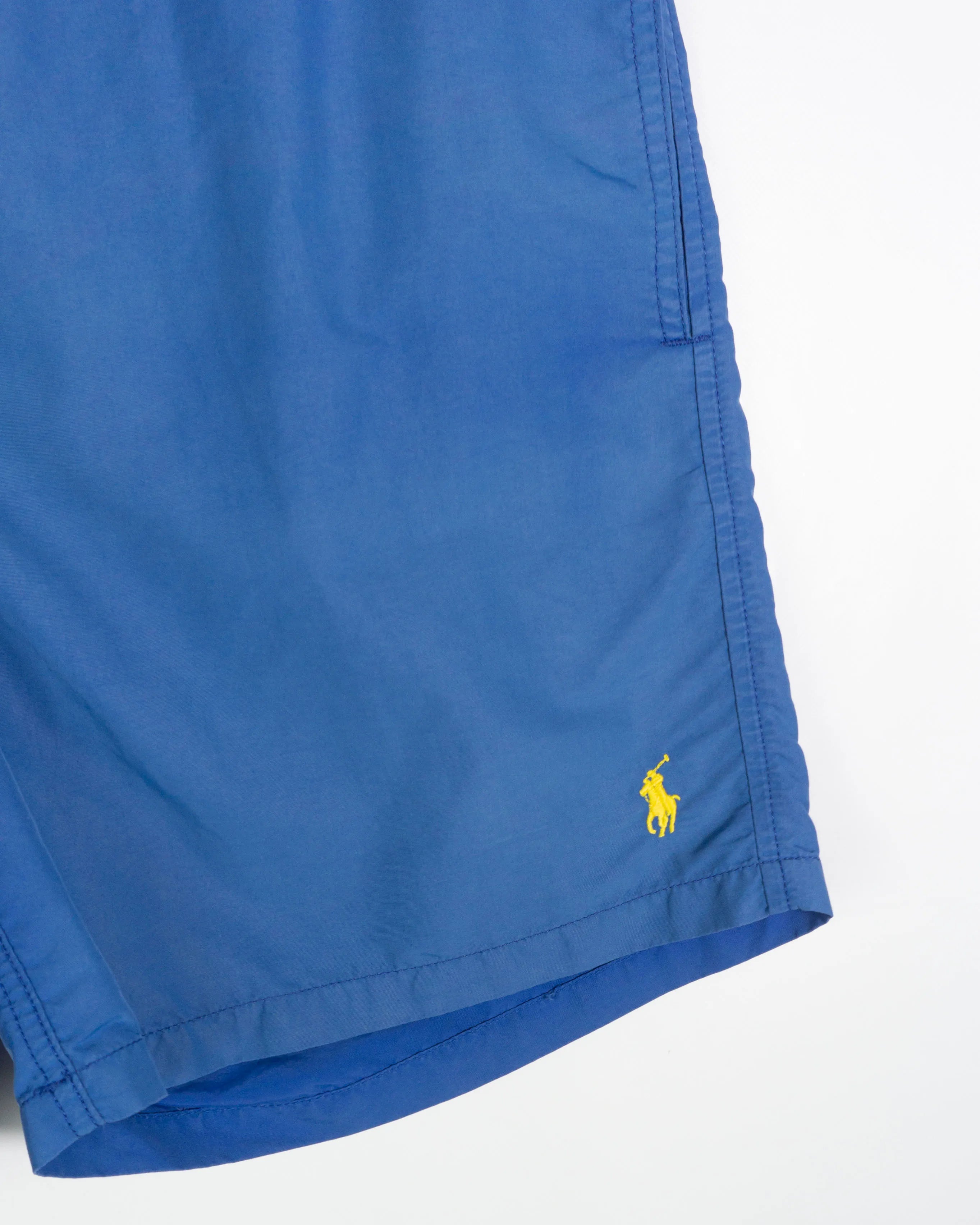 Bañador Polo Ralph Lauren Azul Logo Amarillo — Talla M