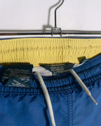 Bañador Polo Ralph Lauren Azul Logo Amarillo — Talla M