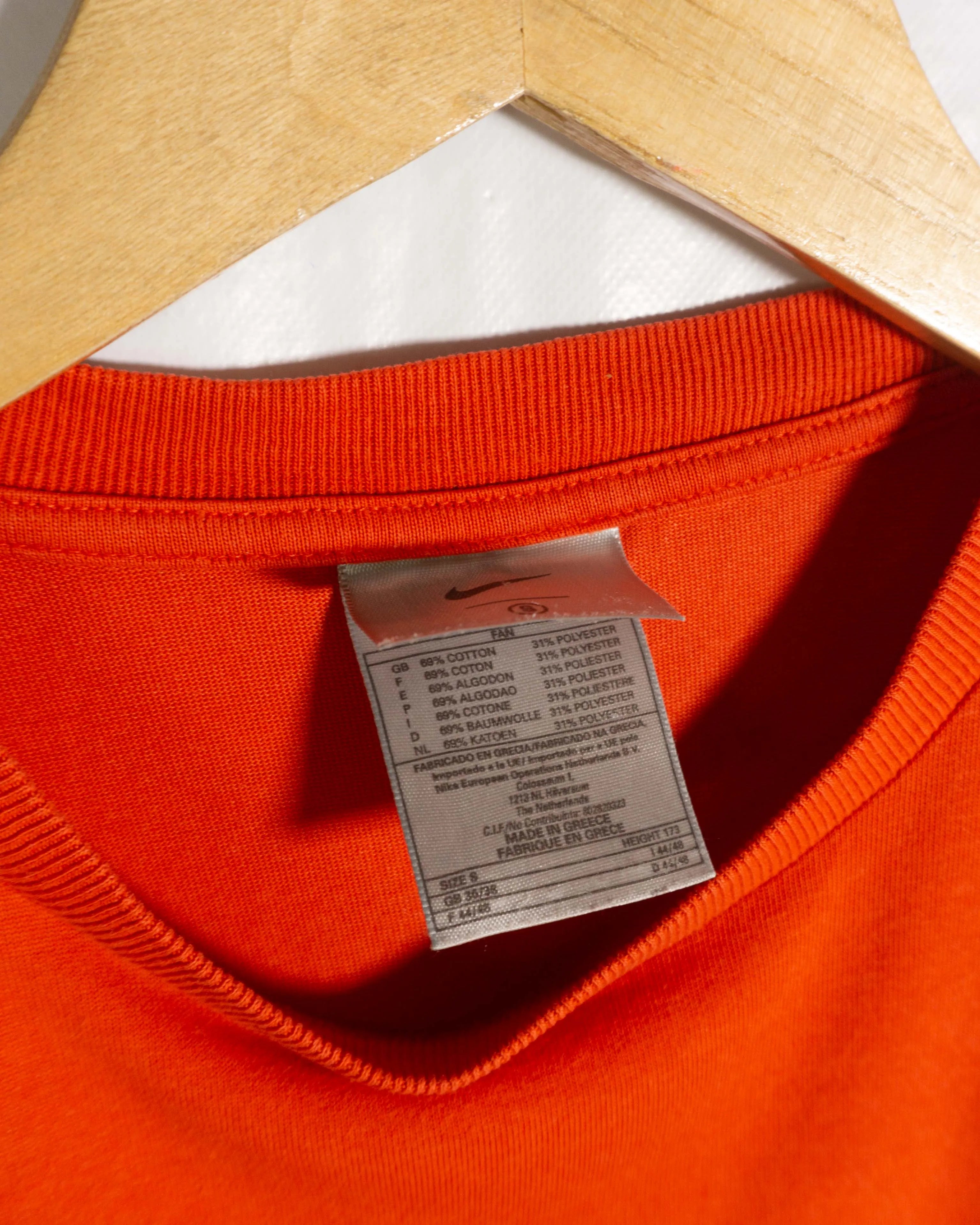 Camiseta Nike Dri-Fit Total 90 Naranja Vintage 00s — Talla S