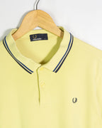 Polo Fred Perry Twin Tipped Amarillo — Talla XL