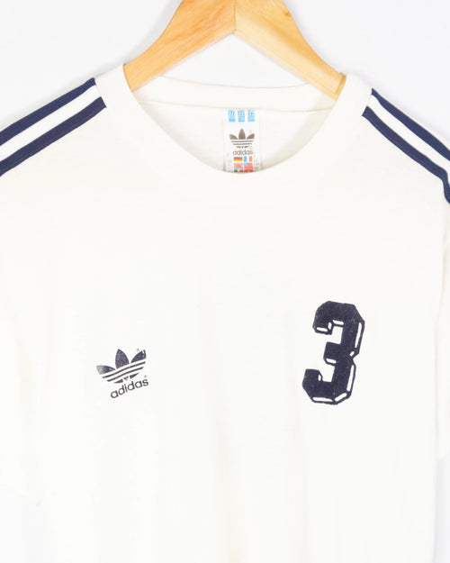 Camiseta Adidas Originals Tres Bandas Vintage 90s — Talla S