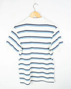 Polo Lonsdale Rayas Azul Blanco Vintage 00s — Talla S