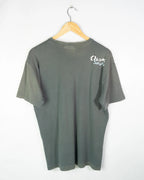 Camiseta Quiksilver Gráfica Gris Vintage 00s — Talla M