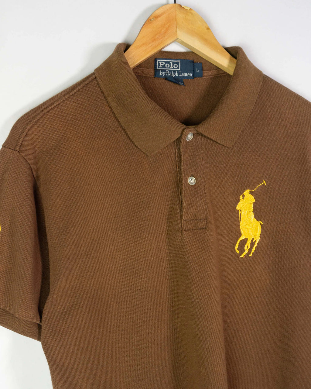 Polo Ralph Lauren Big Pony Marrón Vintage 00s — Talla M