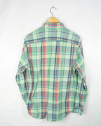 Camisa Tommy Hilfiger Cuadros Madras Verde — Talla M