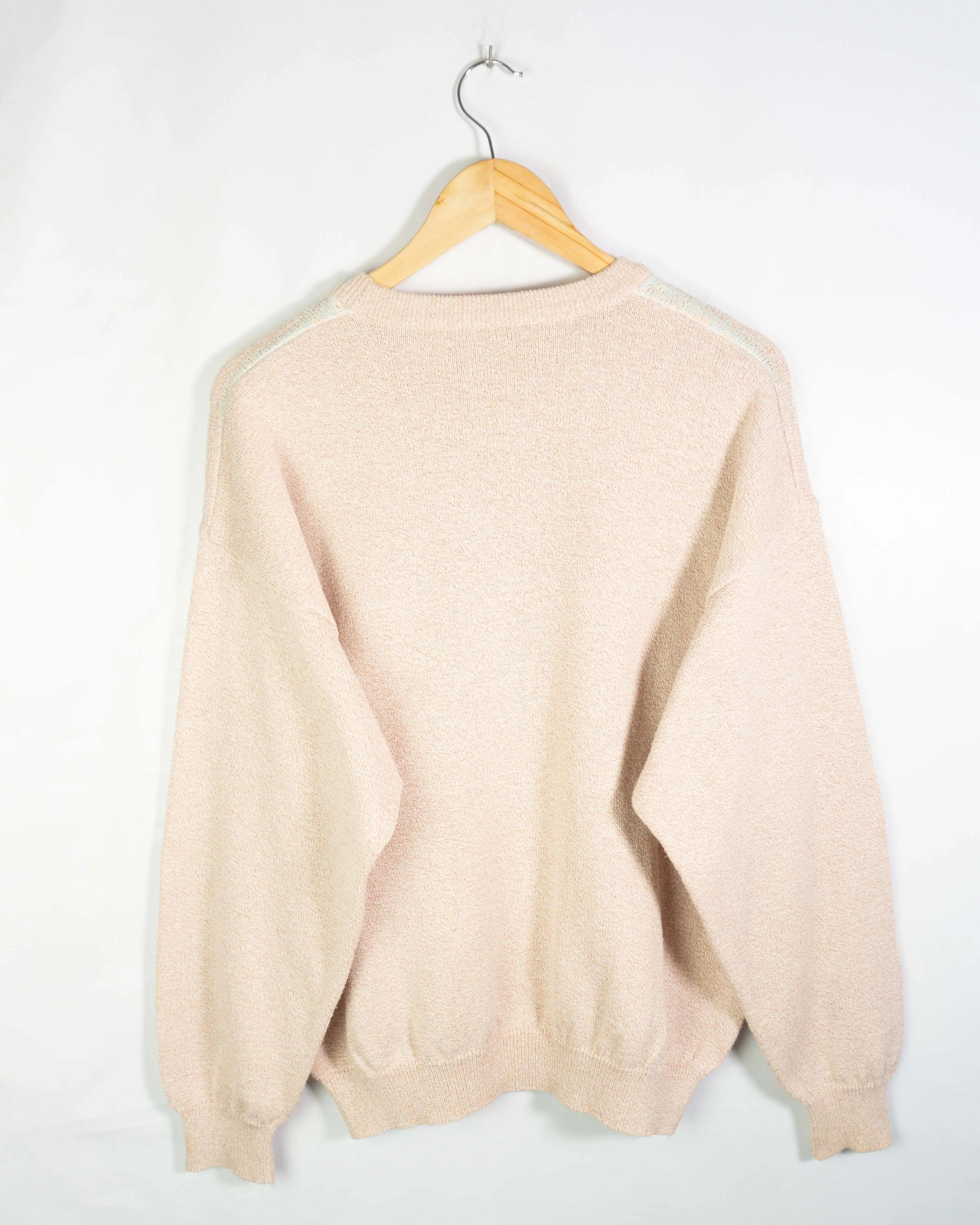 Jersey Punto Pastel Rayas Vintage 90s — Talla M