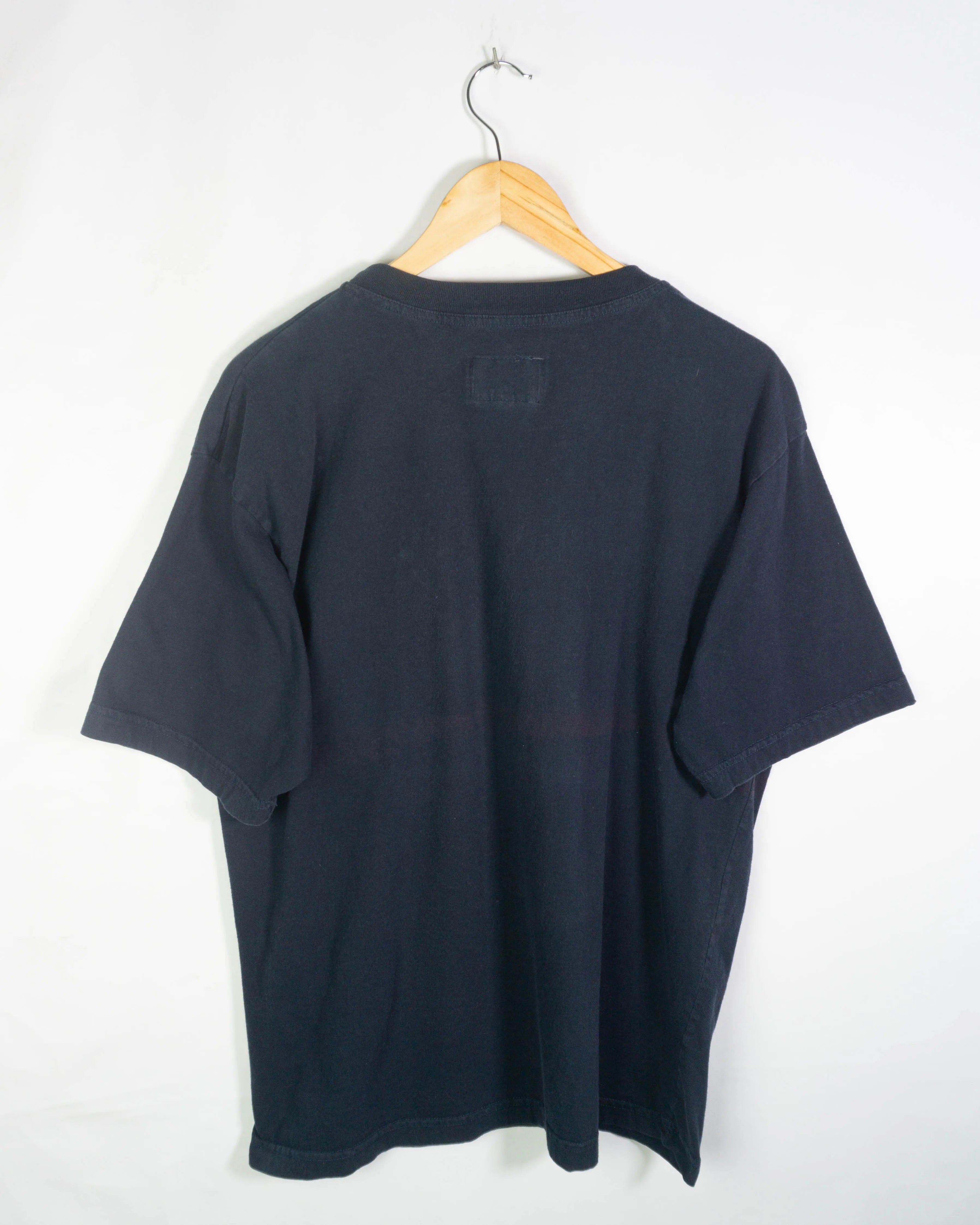 Camiseta Armani Jeans Azul Marino Vintage 90s — Talla L