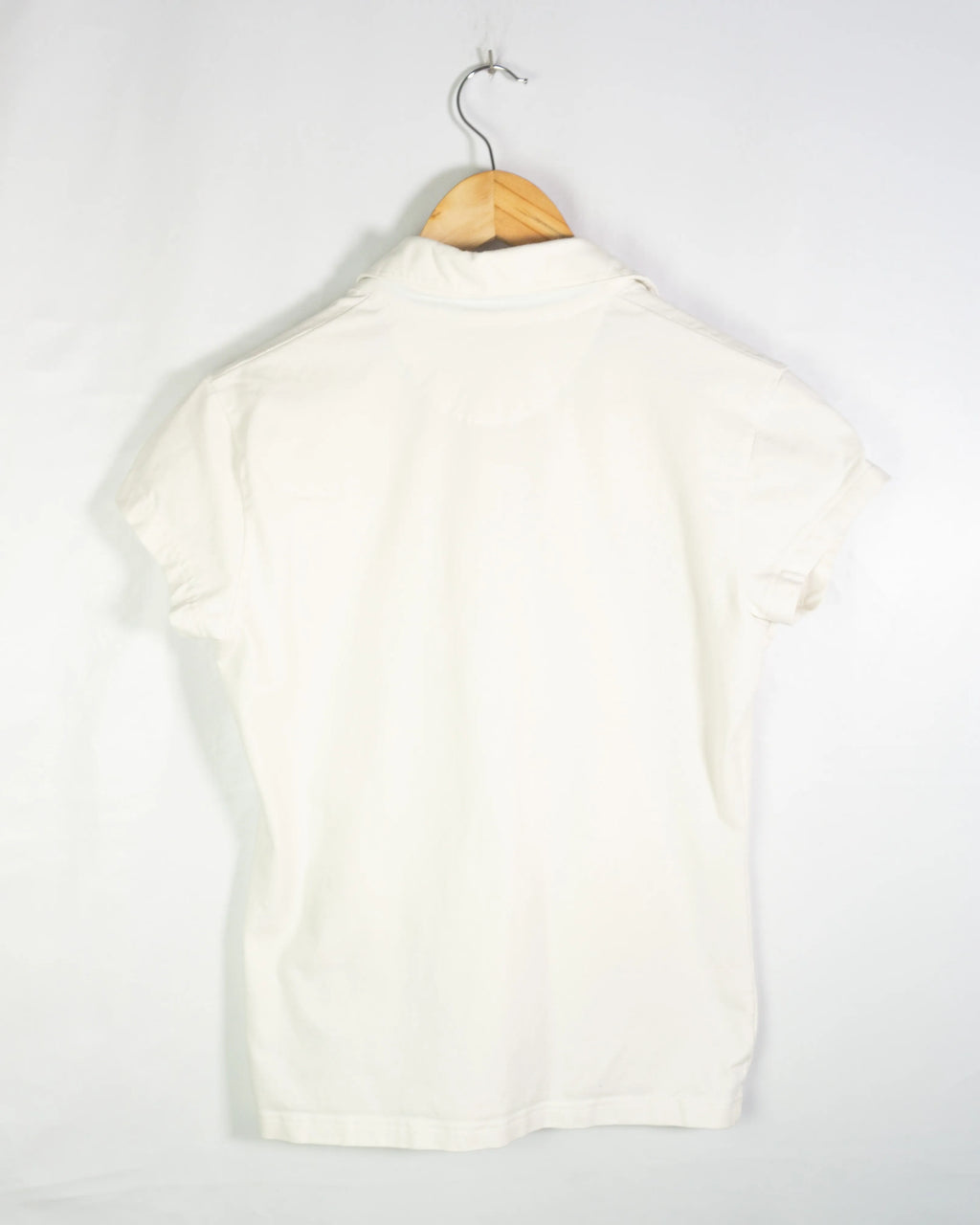 Polo Nike Blanco Detalle Turquesa Mujer — Talla L