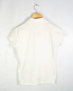 Polo Nike Blanco Detalle Turquesa Mujer — Talla L