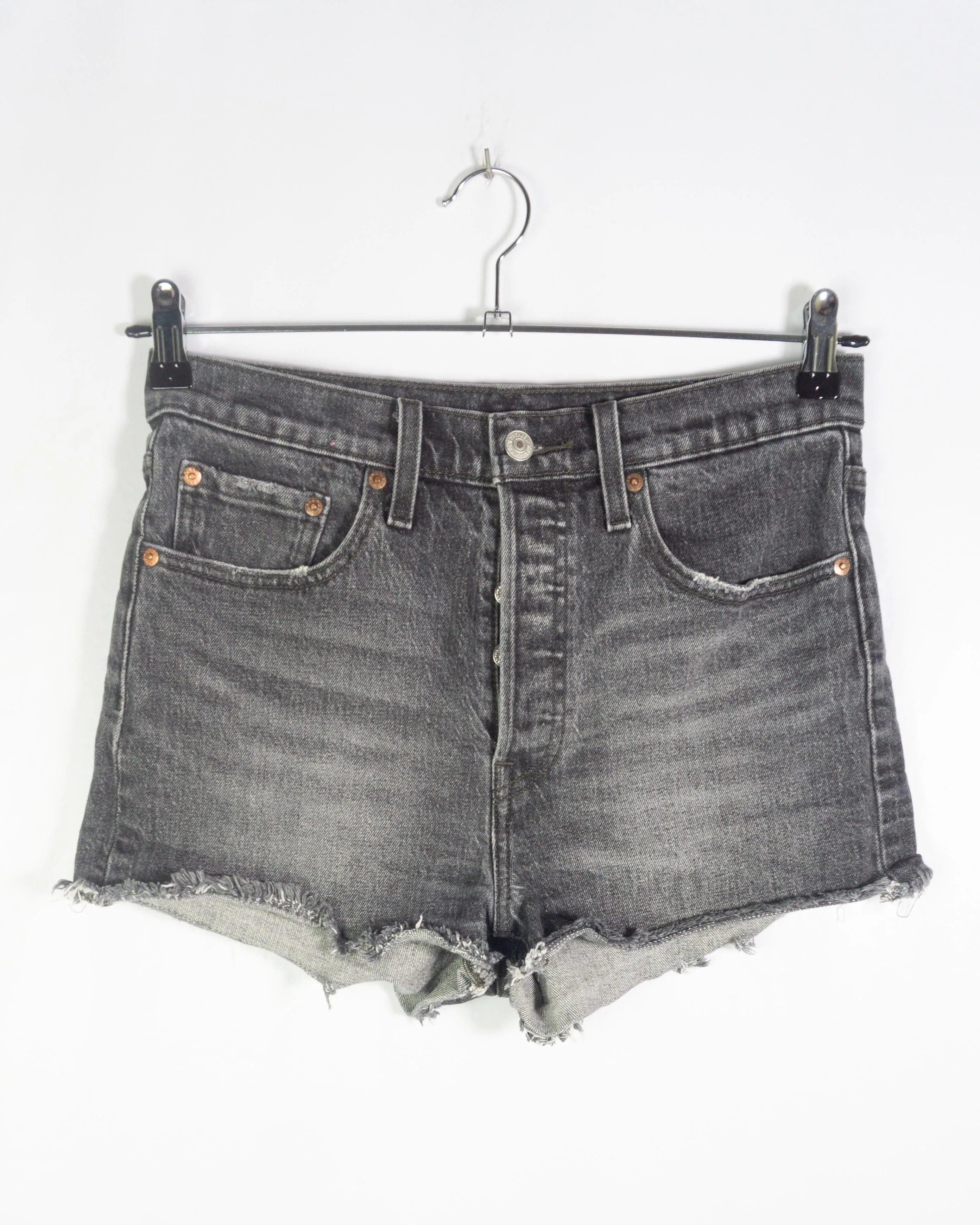 Shorts Levi's 501 Denim Gris Mujer — Talla W30